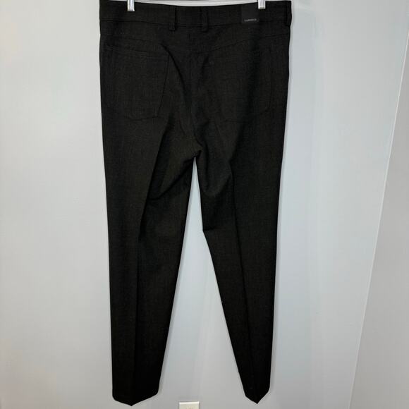 Atelier Gardeur Dress Casual Pants Solid Gray Polyester Blend Mens 35x32 Preppy - Picture 10 of 10